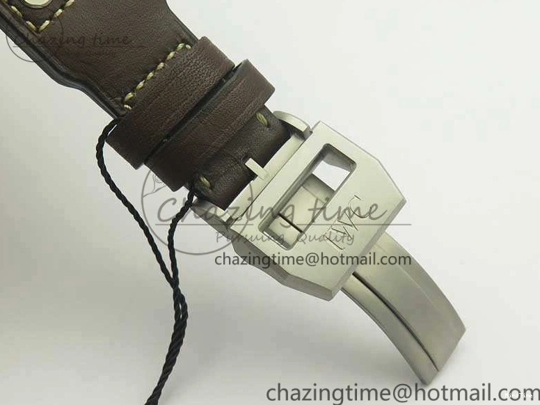 MIROTIME 0306 Big Pilot IW501004 Titanium ZF 1:1 Best Edition Black Dial On Brown Leather Strap A ZeroBulk 7212